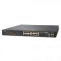 PLANET GS-4210-16P2S 16-Port 10/100/1000T 802.3at PoE + 2-Port 100/1000X SFP Managed Switch